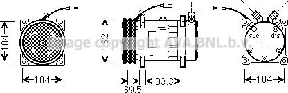 Prasco UVAK042 - Compressore, Climatizzatore www.autoricambit.com