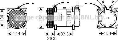 Prasco UVAK056 - Compressore, Climatizzatore www.autoricambit.com