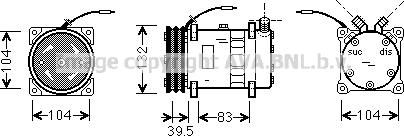 Prasco UVAK035 - Compressore, Climatizzatore www.autoricambit.com