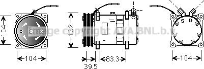 Prasco UVK048 - Compressore, Climatizzatore www.autoricambit.com