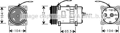 Prasco UVK039 - Compressore, Climatizzatore www.autoricambit.com