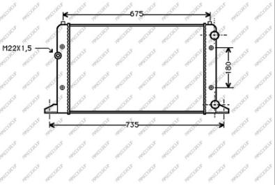 Prasco VG034R004 - Radiatore, Raffreddamento motore www.autoricambit.com