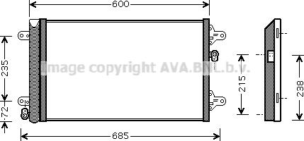 Prasco VNA5183D - Condensatore, Climatizzatore www.autoricambit.com