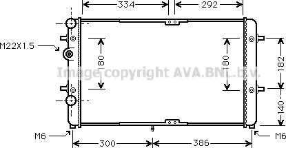 Prasco VNA2180 - Radiatore, Raffreddamento motore www.autoricambit.com