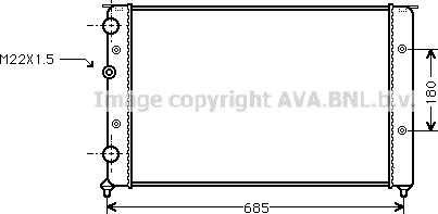 Prasco VNA2130 - Radiatore, Raffreddamento motore www.autoricambit.com