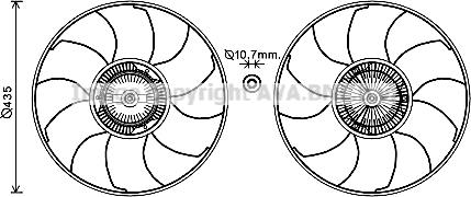 Prasco VNF332 - Ventola, Raffreddamento motore www.autoricambit.com