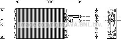 Prasco VNV185 - Evaporatore, Climatizzatore www.autoricambit.com