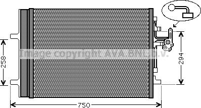 Prasco VO5161D - Condensatore, Climatizzatore www.autoricambit.com