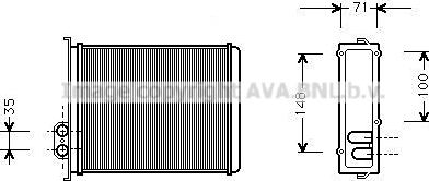 Prasco VOA6085 - Scambiatore calore, Riscaldamento abitacolo www.autoricambit.com