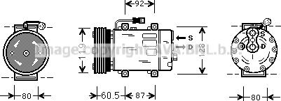 Prasco VOAK101 - Compressore, Climatizzatore www.autoricambit.com