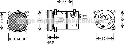 Prasco VOK095 - Compressore, Climatizzatore www.autoricambit.com