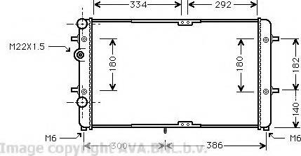 Prasco VW2180 - Radiatore, Raffreddamento motore www.autoricambit.com