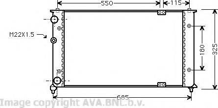 Prasco VWA2192 - Radiatore, Raffreddamento motore www.autoricambit.com