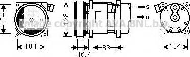 Prasco VWK309 - Compressore, Climatizzatore www.autoricambit.com