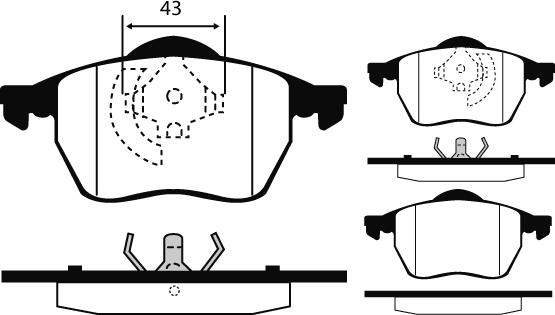 Raicam RA.0429.6 - Kit pastiglie freno, Freno a disco www.autoricambit.com