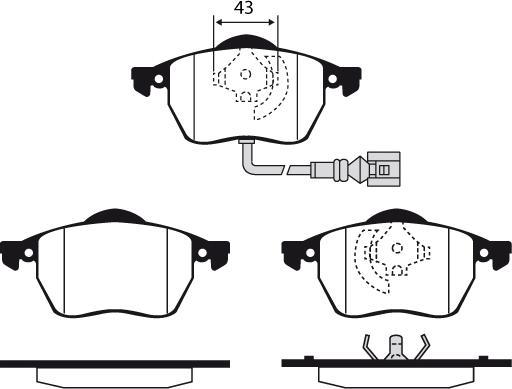 Raicam RA.0429.3 - Kit pastiglie freno, Freno a disco www.autoricambit.com