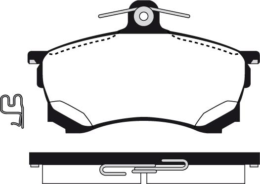 Aisin SN745 - Kit pastiglie freno, Freno a disco www.autoricambit.com