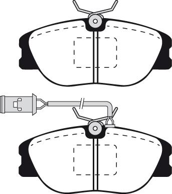 HELLA T5032 - Kit pastiglie freno, Freno a disco www.autoricambit.com