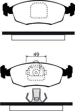 Raicam RA.0318.4 - Kit pastiglie freno, Freno a disco www.autoricambit.com