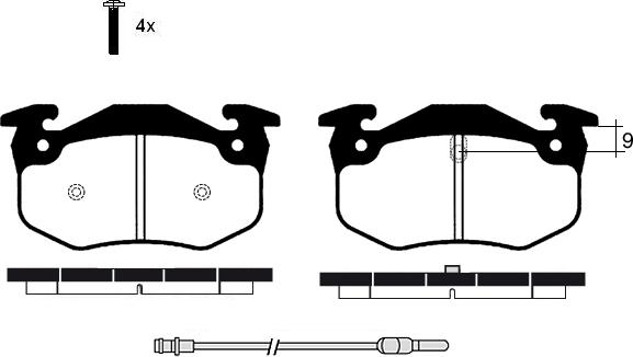 Raicam RA.0257.4 - Kit pastiglie freno, Freno a disco www.autoricambit.com