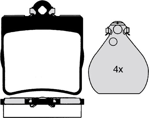 Mercedes-Benz 0024207120 - Kit pastiglie freno, Freno a disco www.autoricambit.com