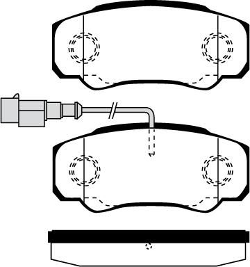 Japanparts PP101MK - Kit pastiglie freno, Freno a disco www.autoricambit.com