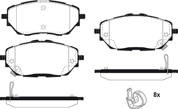 Raicam RA.1189.0 - Kit pastiglie freno, Freno a disco www.autoricambit.com