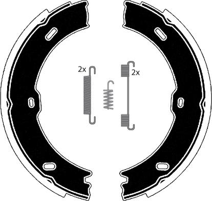 Raicam RA29301 - Kit ganasce, Freno stazionamento www.autoricambit.com