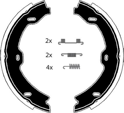 Raicam RA29311 - Kit ganasce, Freno stazionamento www.autoricambit.com