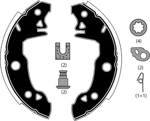 Raicam RA25980 - Kit freno, freni a tamburo www.autoricambit.com