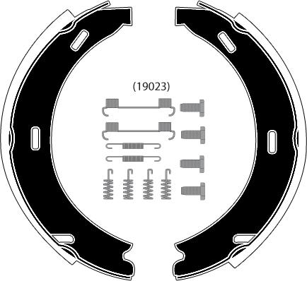 Raicam RA26871 - Kit ganasce, Freno stazionamento www.autoricambit.com