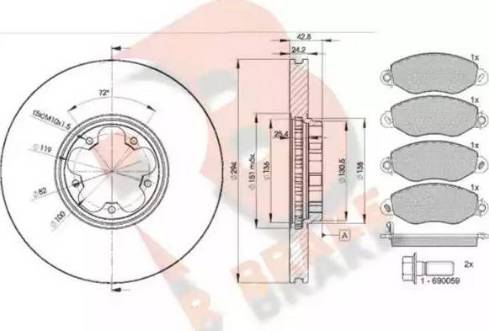 BENDIX DP24018 - Kit freno, Freno a disco www.autoricambit.com