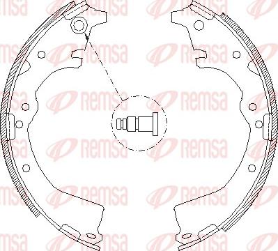 Remsa 4427.00 - Ganascia freno www.autoricambit.com