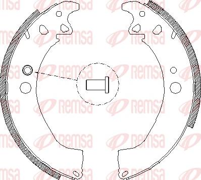 Remsa 4502.00 - Ganascia freno www.autoricambit.com