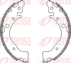 Remsa 4587.00 - Ganascia freno www.autoricambit.com