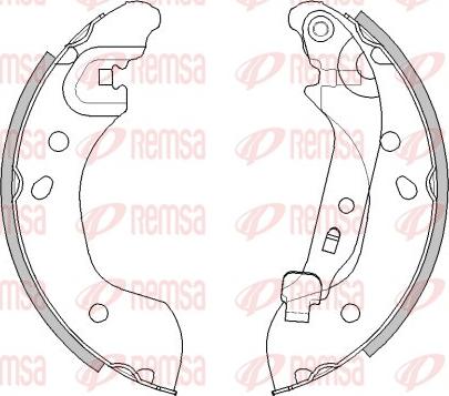 Remsa 4536.00 - Ganascia freno www.autoricambit.com