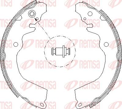 Remsa 4646.00 - Ganascia freno www.autoricambit.com