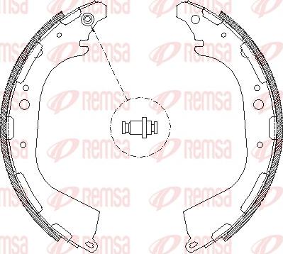 Remsa 4650.00 - Ganascia freno www.autoricambit.com