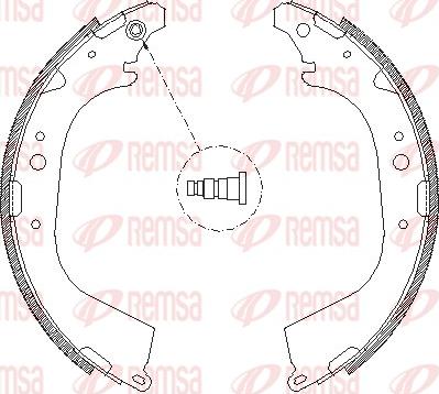 Remsa 4650.01 - Ganascia freno www.autoricambit.com