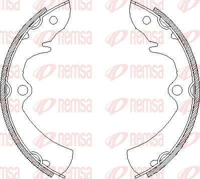 Remsa 4636.00 - Ganascia freno www.autoricambit.com