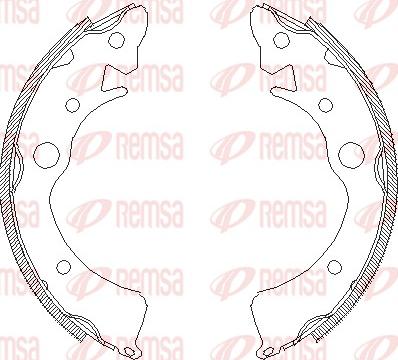 Remsa 4096.00 - Ganascia freno www.autoricambit.com