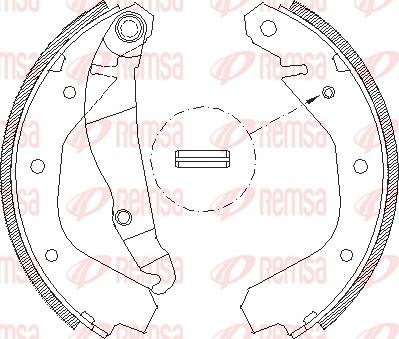 Remsa 4091.00 - Ganascia freno www.autoricambit.com