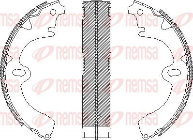 Remsa 4097.00 - Ganascia freno www.autoricambit.com