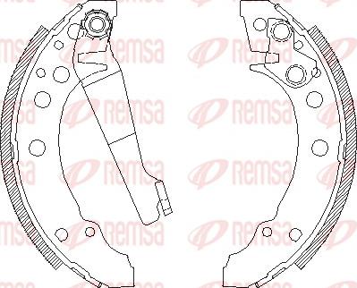 Remsa 4045.00 - Ganascia freno www.autoricambit.com