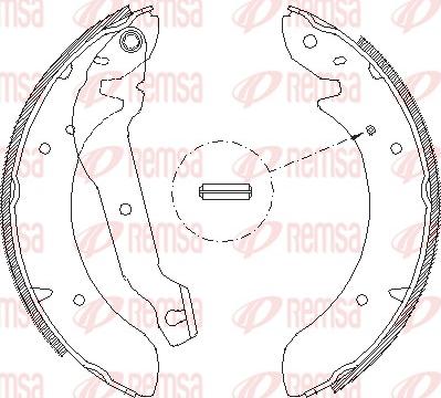 Remsa 4054.00 - Ganascia freno www.autoricambit.com