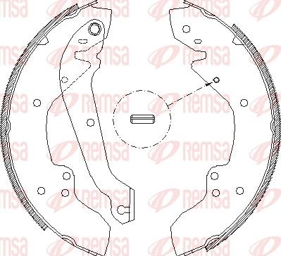 Remsa 4056.00 - Ganascia freno www.autoricambit.com