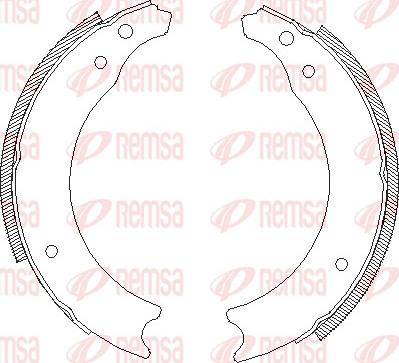 Remsa 4002.00 - Ganascia freno www.autoricambit.com