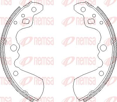 Remsa 4019.00 - Ganascia freno www.autoricambit.com