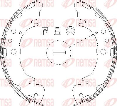 Remsa 4089.00 - Ganascia freno www.autoricambit.com