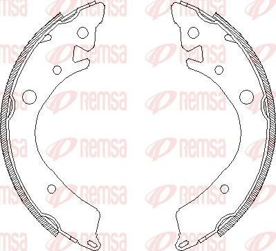 Remsa 4084.00 - Ganascia freno www.autoricambit.com